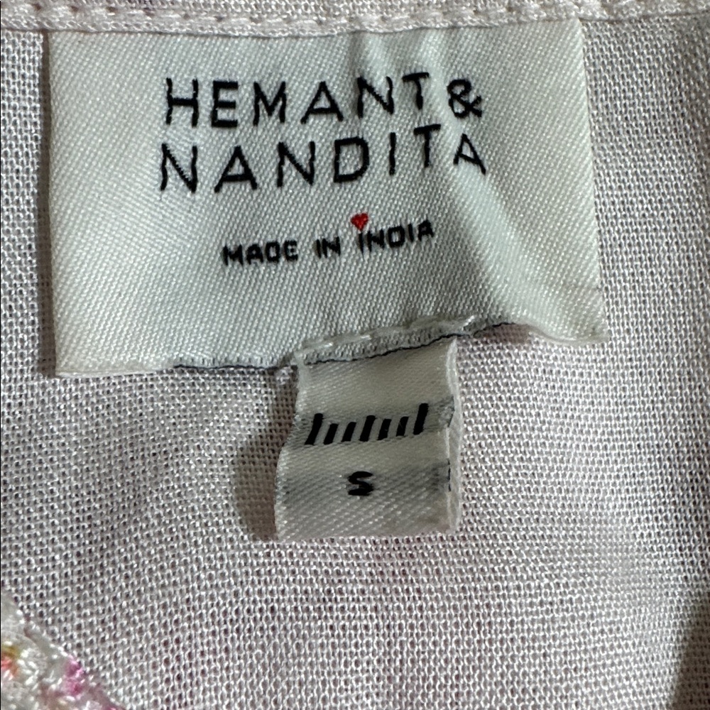 Hemant & Nandita Suki Sleeveless Mini Tiered Dress Size Small - Picture 6 of 7